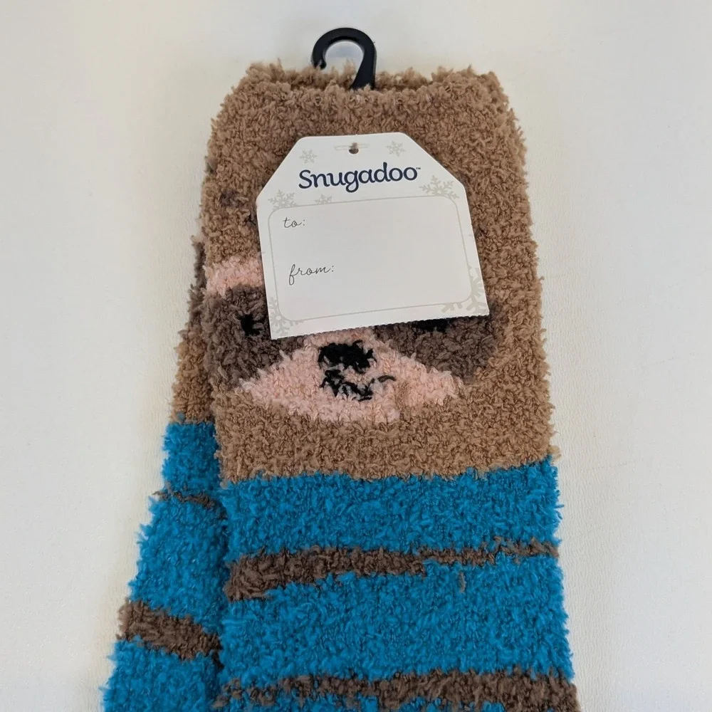 Snugadoo Fuzzy Sloth Gift Socks One Size Fits Most